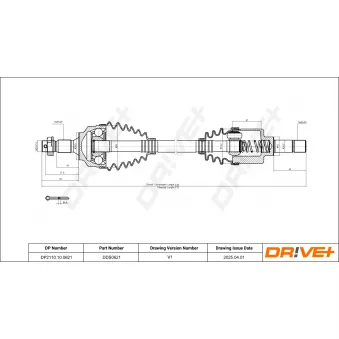 Arbre de transmission Dr!ve+ DP2110.10.0621