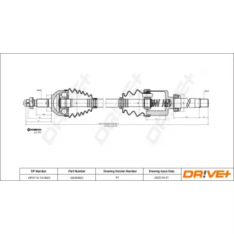 Arbre de transmission Dr!ve+ DP2110.10.0623