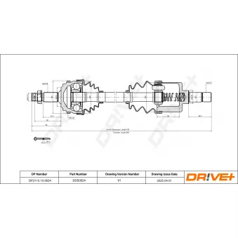 Arbre de transmission Dr!ve+ DP2110.10.0624