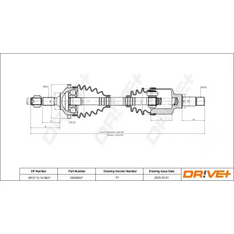 Arbre de transmission Dr!ve+ DP2110.10.0627