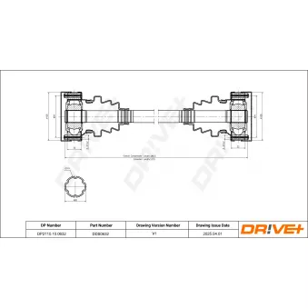 Arbre de transmission Dr!ve+ DP2110.10.0632