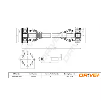 Arbre de transmission Dr!ve+ DP2110.10.0633