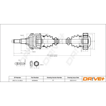 Arbre de transmission Dr!ve+ DP2110.10.0635