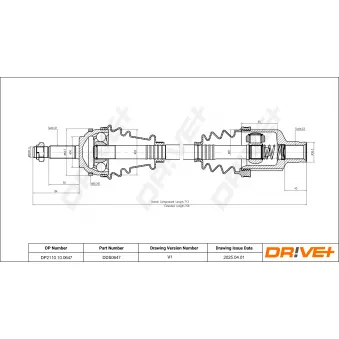 Arbre de transmission Dr!ve+ DP2110.10.0647
