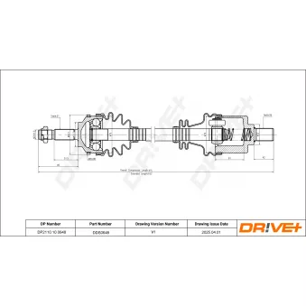 Arbre de transmission Dr!ve+ DP2110.10.0648