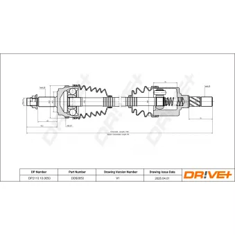 Arbre de transmission Dr!ve+ DP2110.10.0650