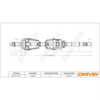 Arbre de transmission Dr!ve+ DP2110.10.0651