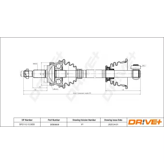 Arbre de transmission Dr!ve+ DP2110.10.0658
