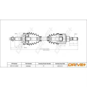 Arbre de transmission Dr!ve+ DP2110.10.0662