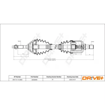 Arbre de transmission Dr!ve+ DP2110.10.0665