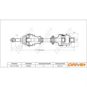 Arbre de transmission Dr!ve+ DP2110.10.0669