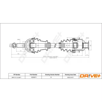 Arbre de transmission Dr!ve+ DP2110.10.0671