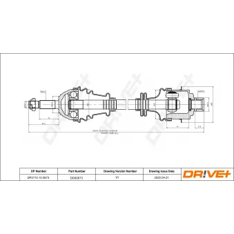 Arbre de transmission Dr!ve+ DP2110.10.0673