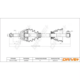 Arbre de transmission Dr!ve+ DP2110.10.0680