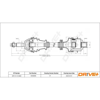 Arbre de transmission Dr!ve+ DP2110.10.0683