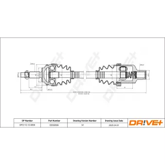 Arbre de transmission Dr!ve+ DP2110.10.0699