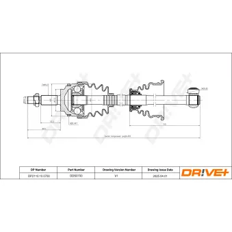 Arbre de transmission Dr!ve+ DP2110.10.0700