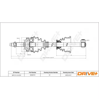 Arbre de transmission Dr!ve+ DP2110.10.0701