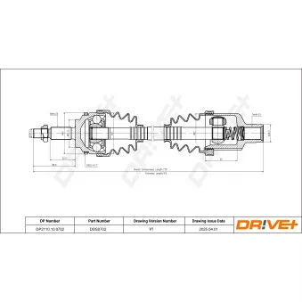 Arbre de transmission Dr!ve+ DP2110.10.0702