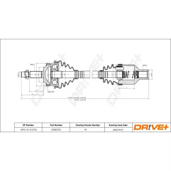 Arbre de transmission Dr!ve+