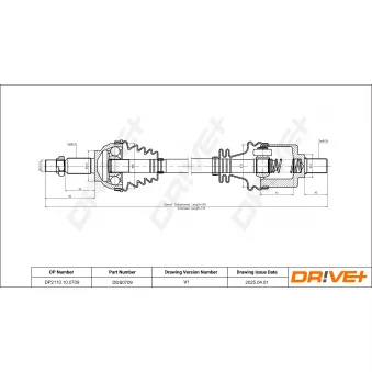 Arbre de transmission Dr!ve+ DP2110.10.0709