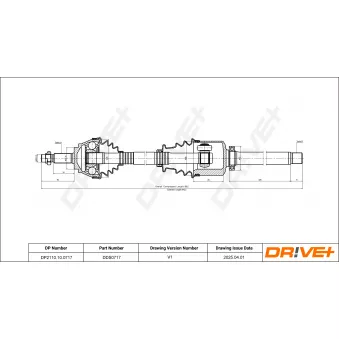 Arbre de transmission Dr!ve+ DP2110.10.0717
