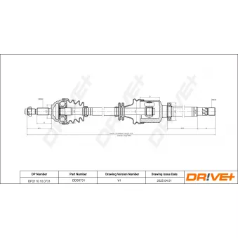 Arbre de transmission Dr!ve+ DP2110.10.0731