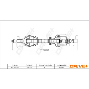 Arbre de transmission Dr!ve+ DP2110.10.0732