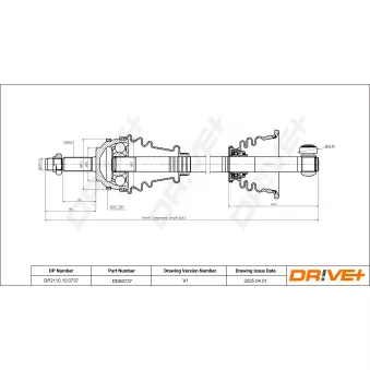 Arbre de transmission Dr!ve+ DP2110.10.0737