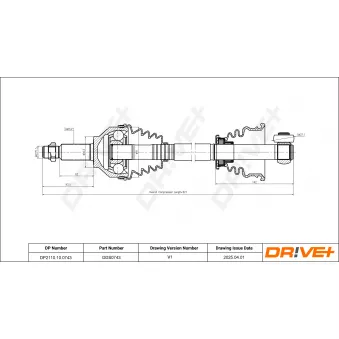 Arbre de transmission Dr!ve+ DP2110.10.0743
