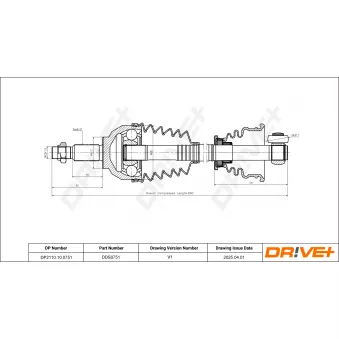 Arbre de transmission Dr!ve+ DP2110.10.0751