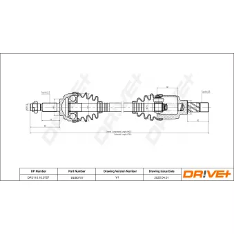 Arbre de transmission Dr!ve+ DP2110.10.0757