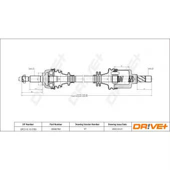 Arbre de transmission Dr!ve+