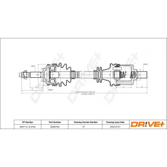 Arbre de transmission Dr!ve+ DP2110.10.0763