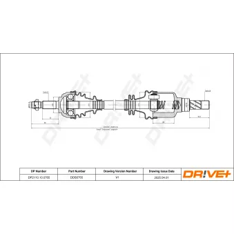 Arbre de transmission Dr!ve+ DP2110.10.0765