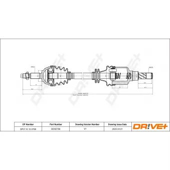 Arbre de transmission Dr!ve+ DP2110.10.0766