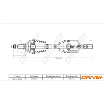 Arbre de transmission Dr!ve+