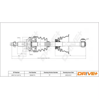 Arbre de transmission Dr!ve+ DP2110.10.0773