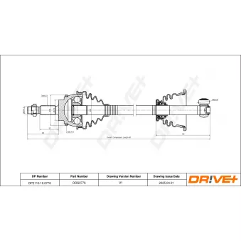 Arbre de transmission Dr!ve+ DP2110.10.0776