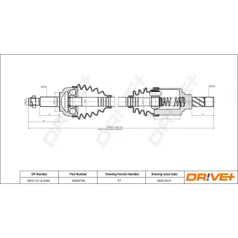 Arbre de transmission Dr!ve+ DP2110.10.0780