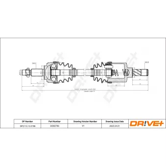 Arbre de transmission Dr!ve+ DP2110.10.0786