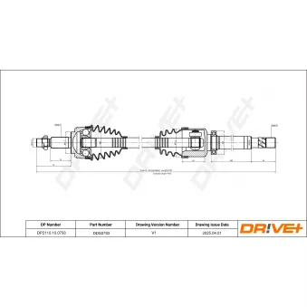 Arbre de transmission Dr!ve+ DP2110.10.0793