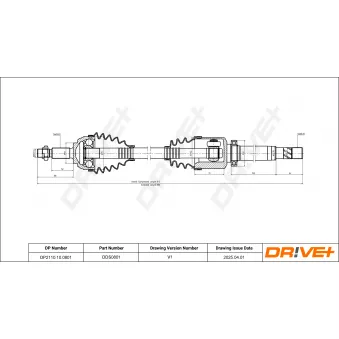 Arbre de transmission Dr!ve+ DP2110.10.0801