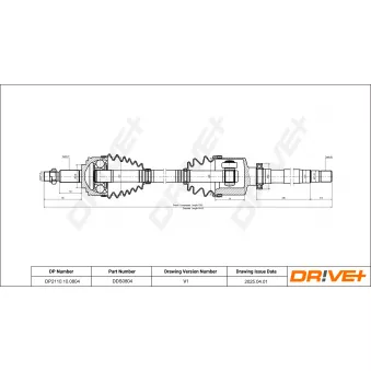 Arbre de transmission Dr!ve+ DP2110.10.0804