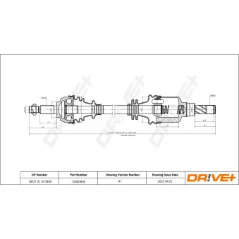 Arbre de transmission Dr!ve+ DP2110.10.0809