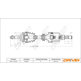 Arbre de transmission Dr!ve+ DP2110.10.0821