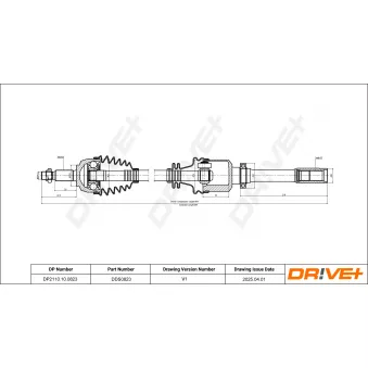 Arbre de transmission Dr!ve+ DP2110.10.0823