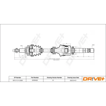 Arbre de transmission Dr!ve+ DP2110.10.0828