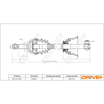 Arbre de transmission Dr!ve+