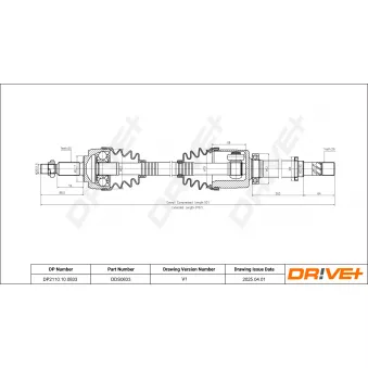 Arbre de transmission Dr!ve+ DP2110.10.0833